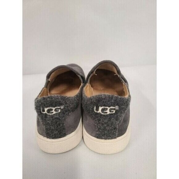 UGG Womens Cas Slip On Sneaker Size 6.5 Gray Suede Comfort Casual Shoes - Picture 7 of 12
